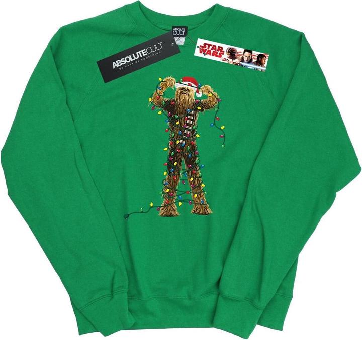 Star Wars Chewbacca Christmas Lights Sweatshirt (M)
