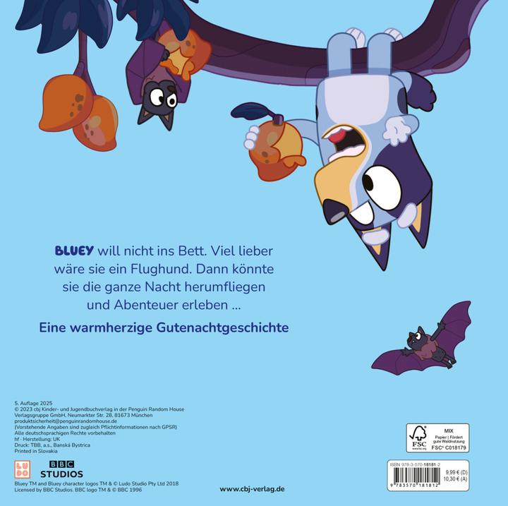 Immagine prodotto Bluey – Gute Nacht, kleiner Flughund (Tedesco, 2023)