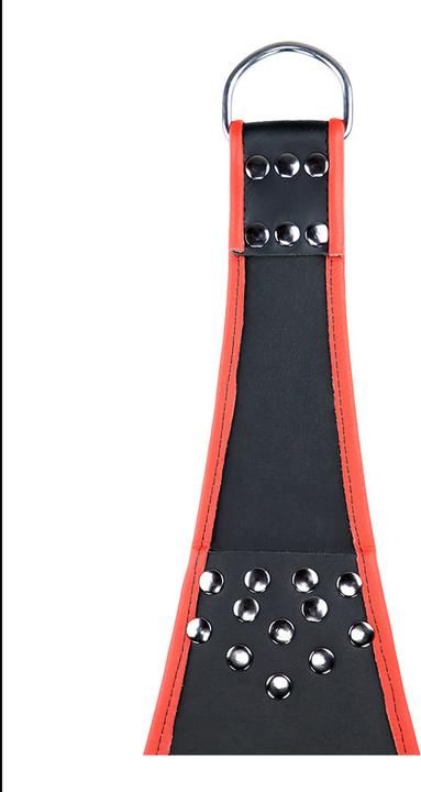 Produktbild Mr. Sling Leather sling with Red piping - 5 points - Black