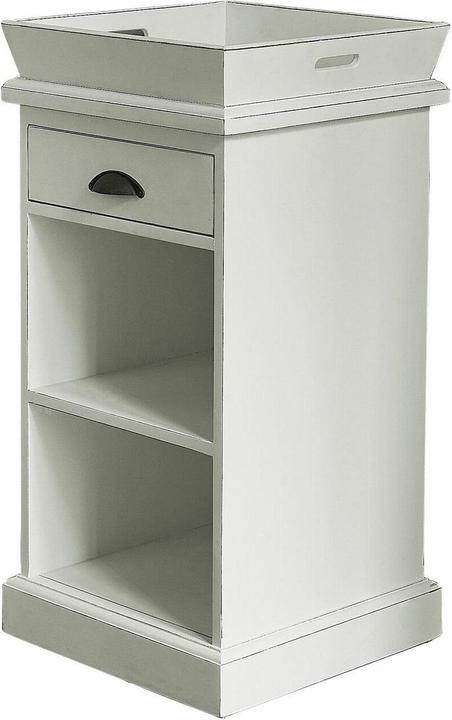 Image du produit Loberon Table de chevet Montarie blanc