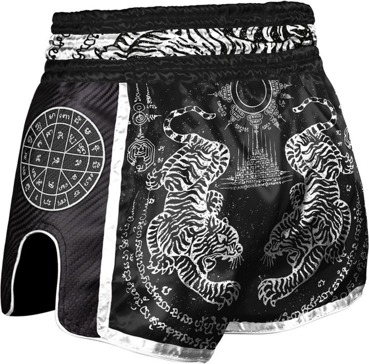 Immagine prodotto 8Weapons 8 Armi Pantaloncini Muay Thai Carbon - Sak Yant Tigers (S)
