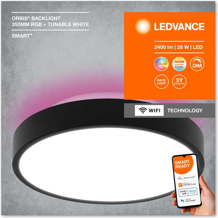 Actual product image Ledvance Smart+ Orbis Ceiling (2400 lm)