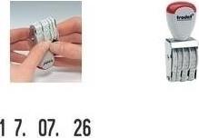 Actual product image Trodat Date stamp Classic 1014 Dimension of the stamp area: 17 x 4 mm ( Execution of the print texts: Mo...