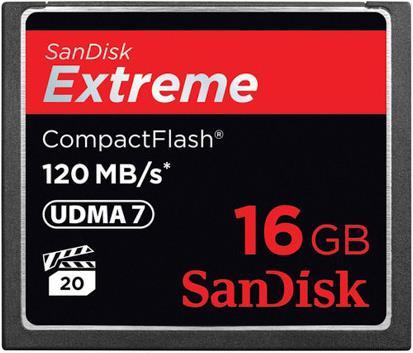Produktbild SanDisk Extreme Compact Flash, 800x (16 GB, CF)
