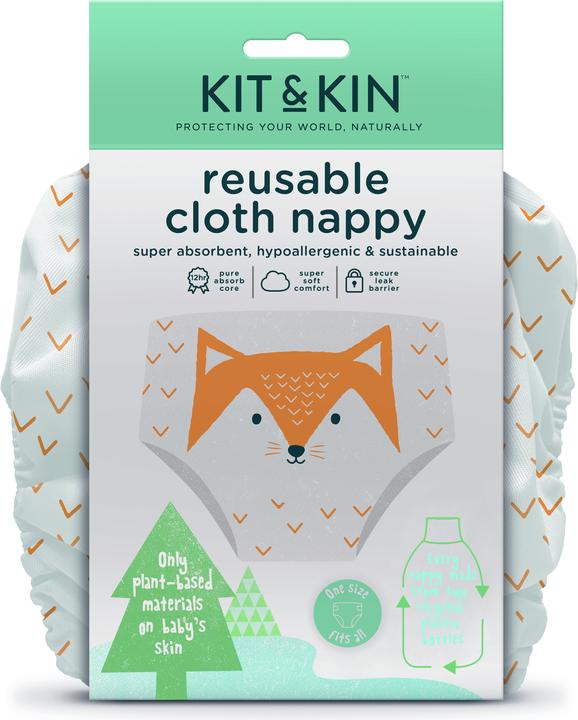 Actual product image Kit & Kin Reusable nappy (One size, 1 Piece)