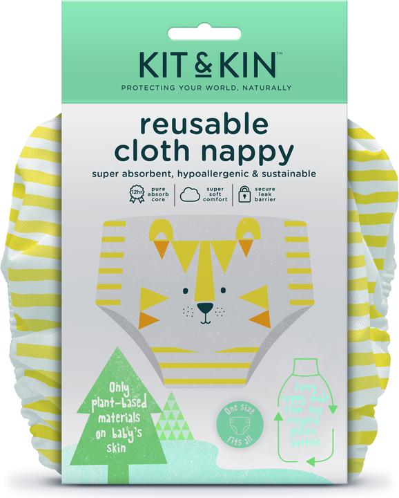 Actual product image Kit & Kin Reusable nappy (One size, 1 Piece)