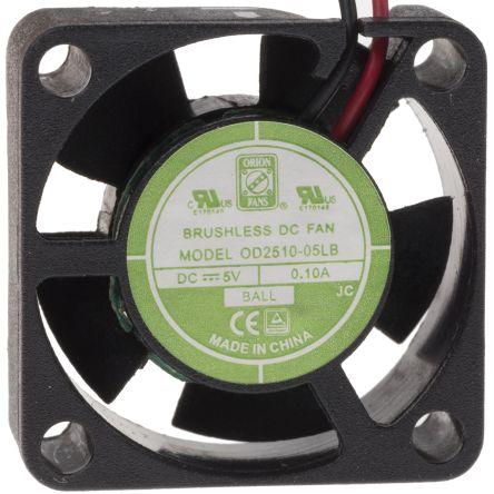Produktbild Rs Pro DC axial fan, 25x10mm 3.06cu.m/h 5V (25 mm)