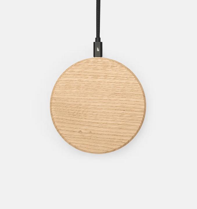 Produktbild Oakywood Slim Charging Pad - Kabelloses Ladegerät aus Massivholz - Eiche -