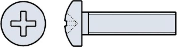 Werkstarck Metallschrauben Pan-Head DIN 7985 (50 Schrauben pro Stück)