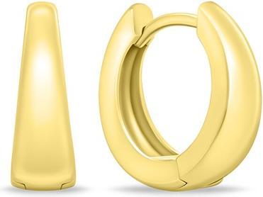Brilio Silver - Gold plated hoop earrings EA283Y