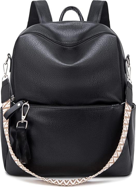 Produktbild Only-Bags.Store Rucksack Klein - 2 in 1 Rucksack Tasche Leder PU Schultertasche Schulrucksack Wasserdichter