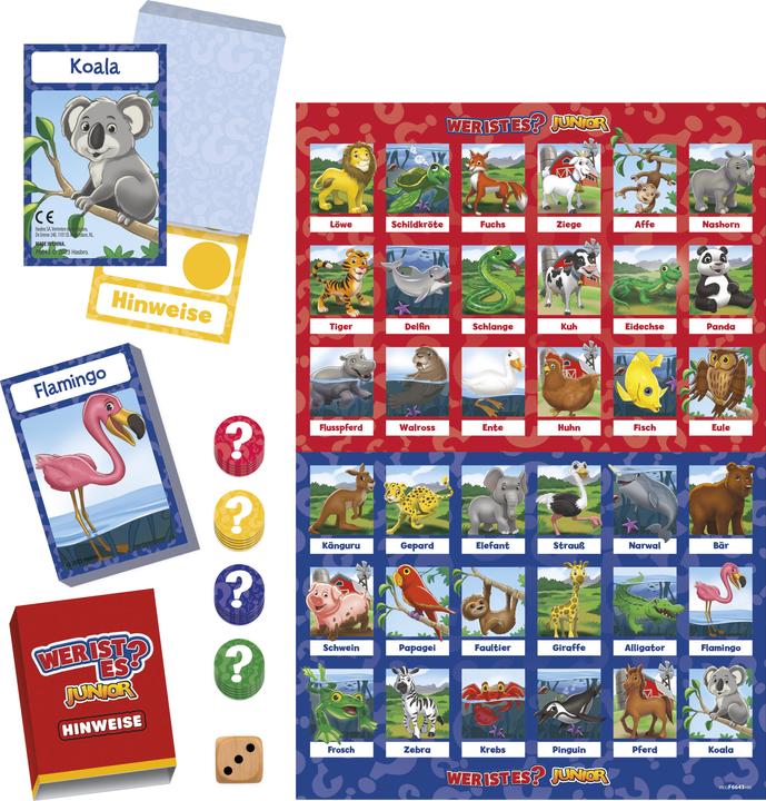 Productafbeelding Hasbro Gaming Wie is het? Junior bordspel voor kleuters en kinderen, Wie is het? Spel voor jongere kinderen, Das (Duits)