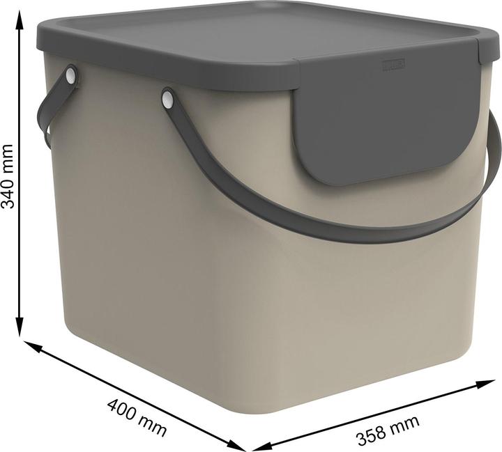 Image du produit Rotho Bac de recyclage Albula 126 l, Multicolore (74 l)