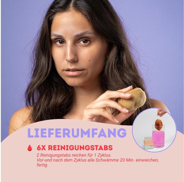 Actual product image Hera Organics Menstrual sponge (6 x, Regular)