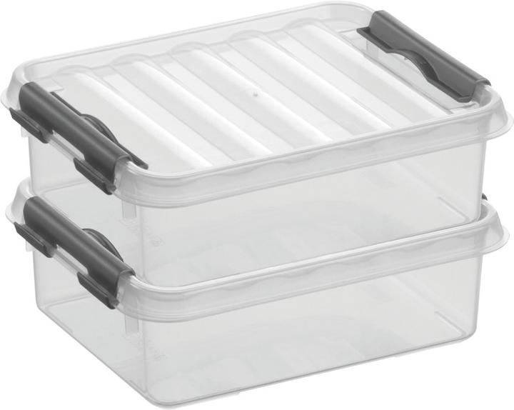 Actual product image Sunware Storage box Q-line, various dimensions (20 x 6 x 15 cm, 1 l)