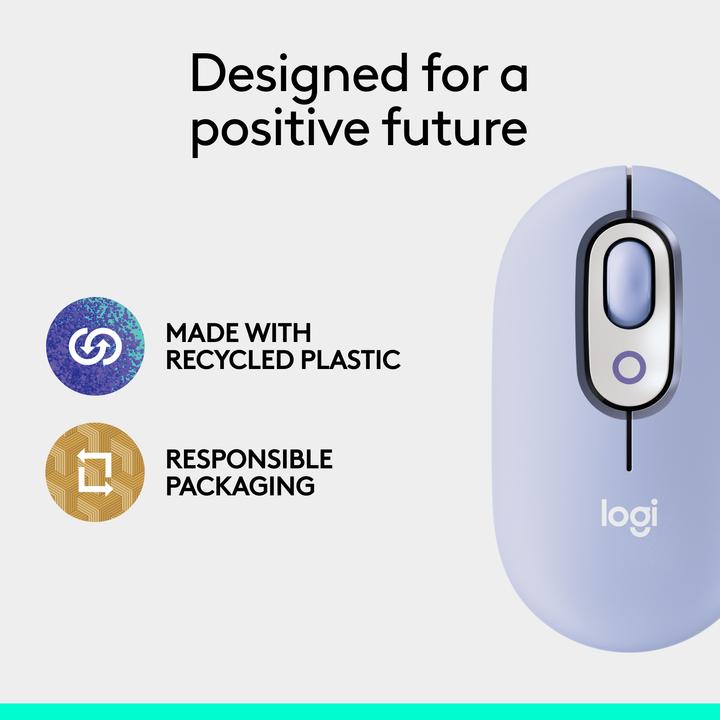 Produktbild Logitech POP Mouse mit personalisierbarem Emoji (Kabellos)