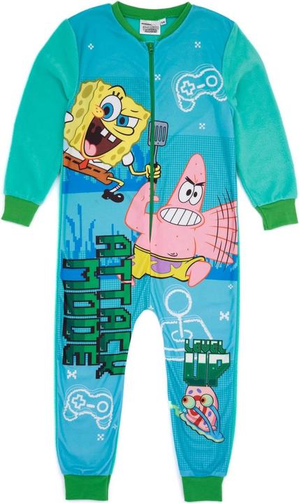 Actual product image Spongebob Squarepants Childrens/Kids Attack Mode Sleepsuit (116)