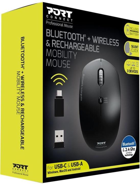 Produktbild Port Designs Mouse Rechargeable Bluetooth Combo Pro (Kabellos)
