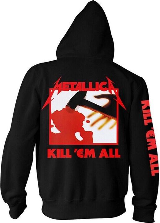 Metallica Kill Em All Hoodie mit durchgehendem Reissverschluss
