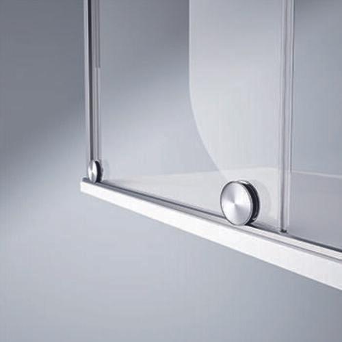 Produktbild Hüppe Xtensa pure Walk-In Gleittür 1teilig, mit festem Segment, Breite:180cm, Anschlag links, Quer (211 cm, 108 cm, 22 cm)