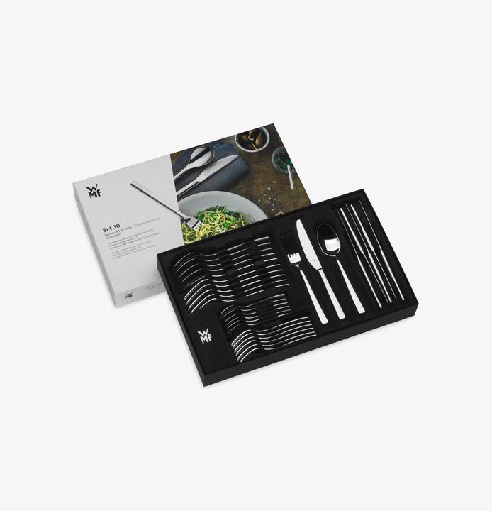 Productafbeelding WMF Bestekset 6 personen Boston 30st Monobloc Messen Roestvrij Staal Gepolijst (30 Stuk, Bestekset)