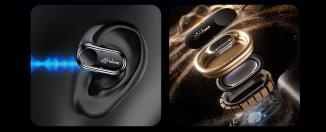 Actual product image Vidonn T3 wireless headphones - Black (22 h, Wireless)