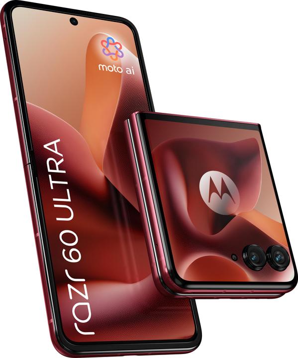 Produktbild Motorola Razr 60 Ultra (512 GB, Pantone Rio Red, 6.96", SIM + eSIM, 50 Mpx, 5G)