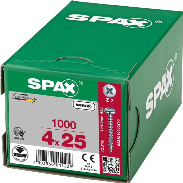 Immagine prodotto Spax Viti per truciolare PH PZ2 4,0x25 mm (1000 Viti per pezzo)