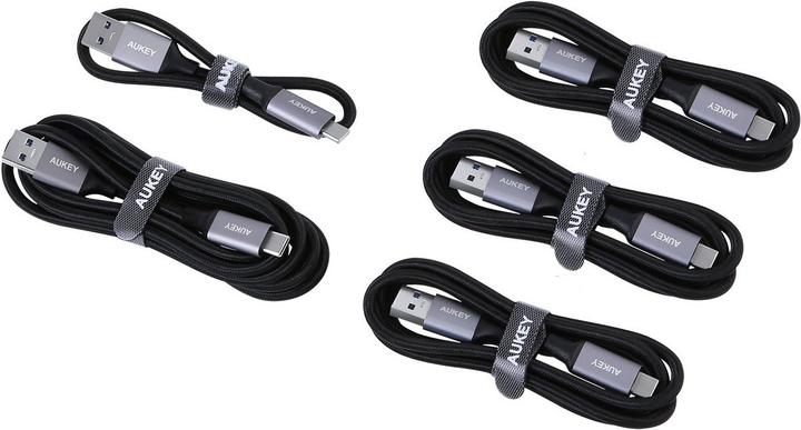 Produktbild Aukey USB A – USB C 5er Pack (2 m, USB 3.0)