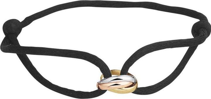 Marie Celeste Armband Satin Tricolor - 10 mm - Gold