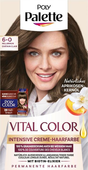 Actual product image Palette Intense cream hair colour (6-0 Light brown)