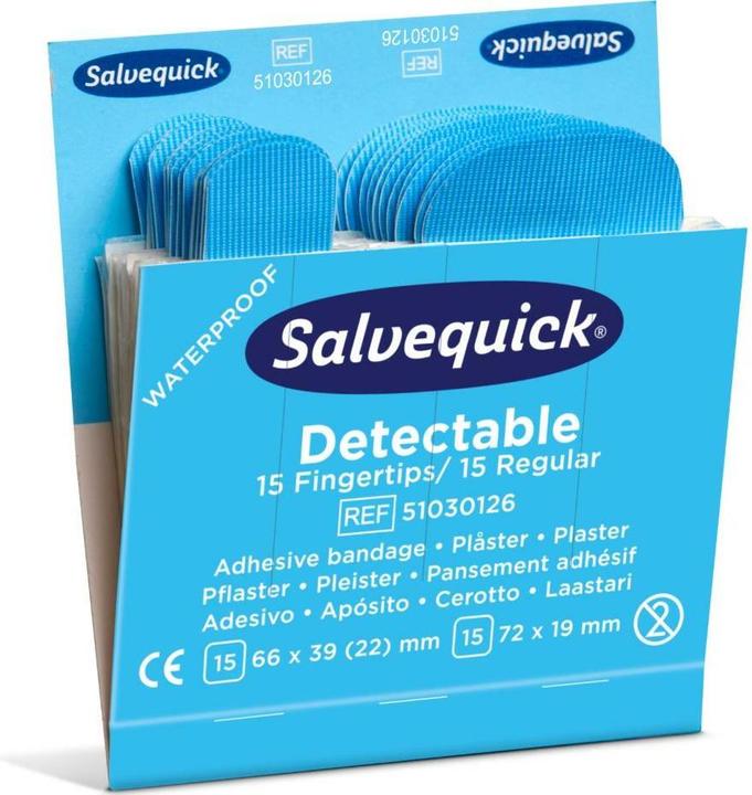 Produktbild Salvequick Refill Pflaster-Strips detectable (30 x)