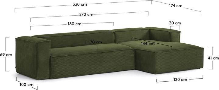 Actual product image Kave Home Blok (5-seater, Corner sofa, Big sofa)