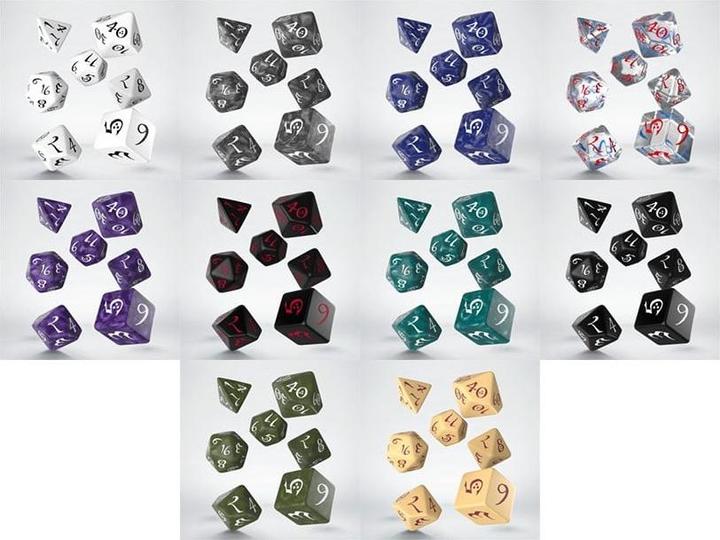 Actual product image Q Workshop SCLE1B - Classic RPG Lavender & White, Cube Set (7 pieces)