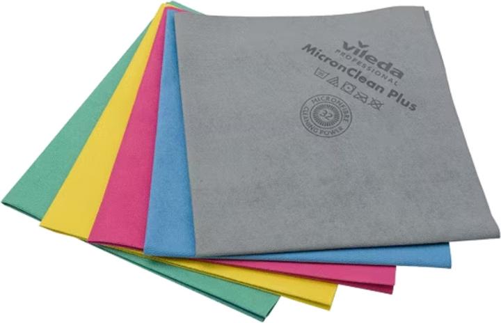 Produktbild Vileda MicroClean Plus Microfasertuch Grau - 5 Stück (5 Stk.)