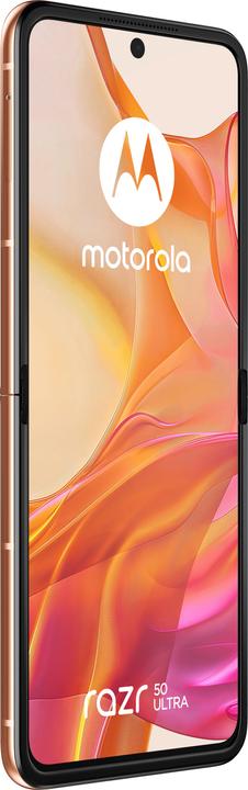 Productafbeelding Motorola RAZR 50 Ultra 12/512 GB Perzik Fuzz (512 GB, Perzikpluis, 6.90", SIM + eSIM, 50 Mpx, 5G)