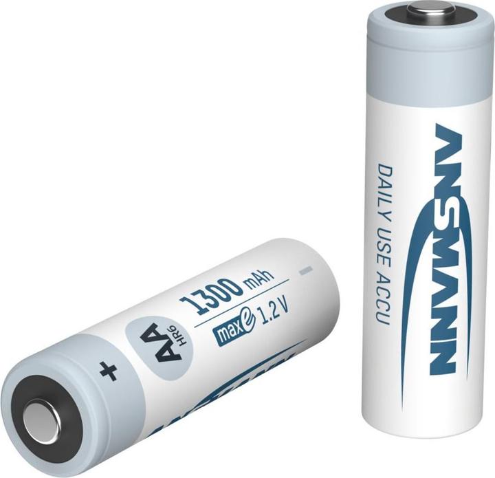 Image du produit Ansmann Chargeur Basic II avec 2 piles rechargeables AA 1300mAh (1 pcs, AA, 1300 mAh, Batterie)