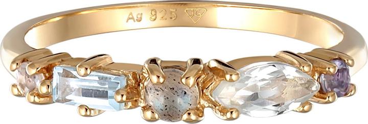 Immagine prodotto Elli PREMIUM Anello Memoire Gemstone Classic Anello in argento 925 (56, 925 Argento)