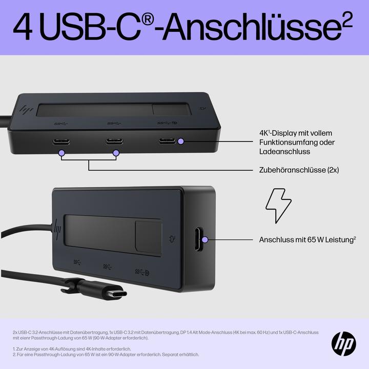 Image du produit HP Multiport (USB-C, 4 Ports)