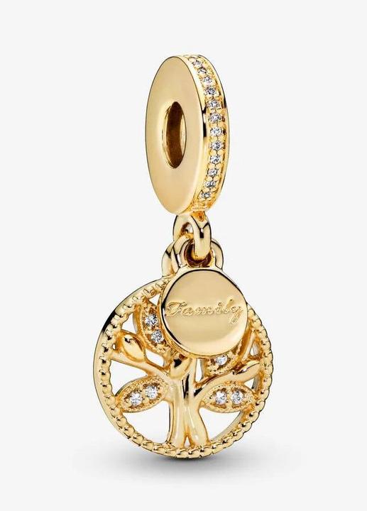 Image du produit Pandora Charm arbre généalogique Shine Sparkling (Plaqué or, Argent massif, Avec pierre(s))