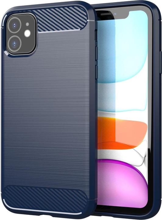 Produktbild Cadorabo TPU Ultra Slim carbon edelstahl Kombi Cover (Apple iPhone 11)