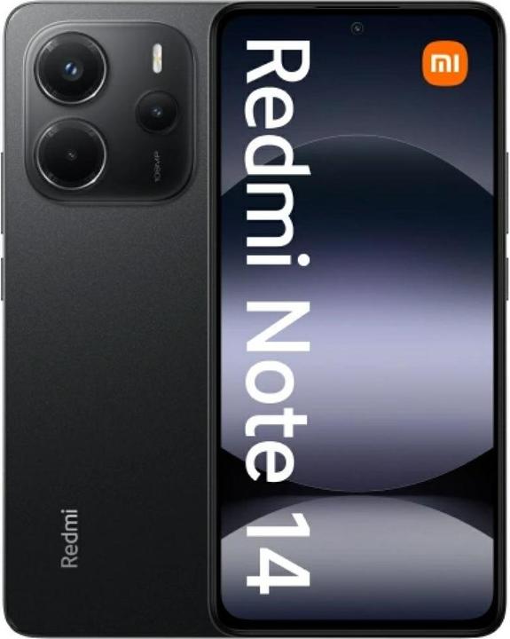 Image du produit Xiaomi Redmi Note 14 (128 Go, Midnight Black, 6.67", Double SIM hybride, 108 Mpx, 4G)