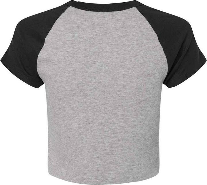 Produktbild Bella Canvas kurzes TShirt Négligée Raglanärmel (XS)