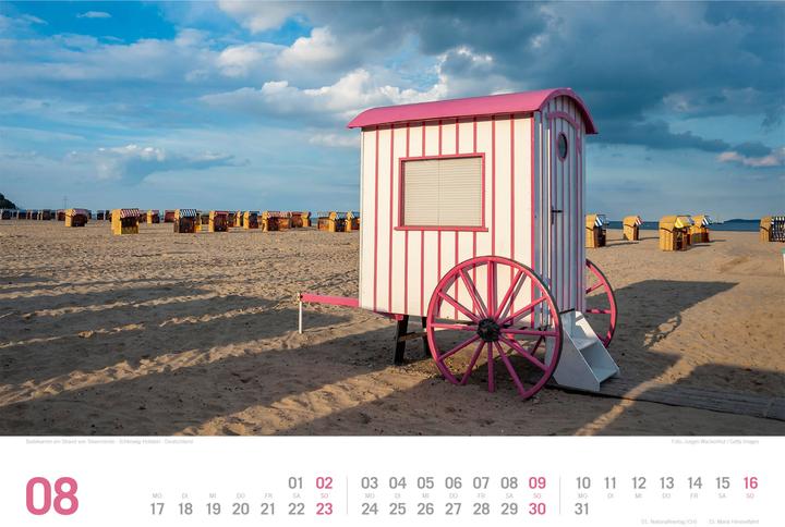 Image du produit Nordsee - von Ostfriesland bis nach Sylt - ReiseLust Kalender 2026 (45 x 33 cm, Couverture rigide, Allemand)