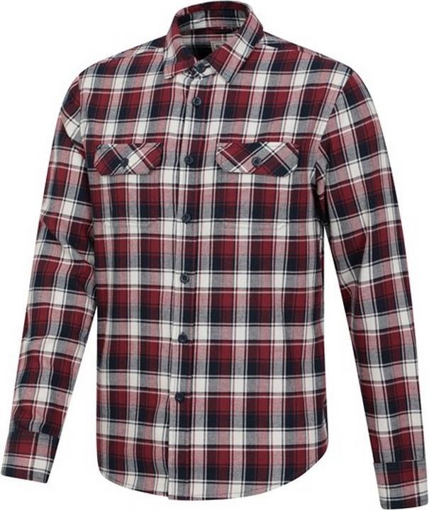 Actual product image Mountain Warehouse Mens Trace Flannel Long-Sleeved Shirt (4XL)