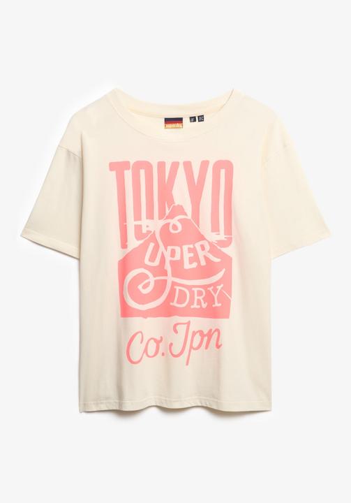 Produktbild Superdry Neonfarbenes T-Shirt in Übergrösse mit Regenbogen-Print (8)