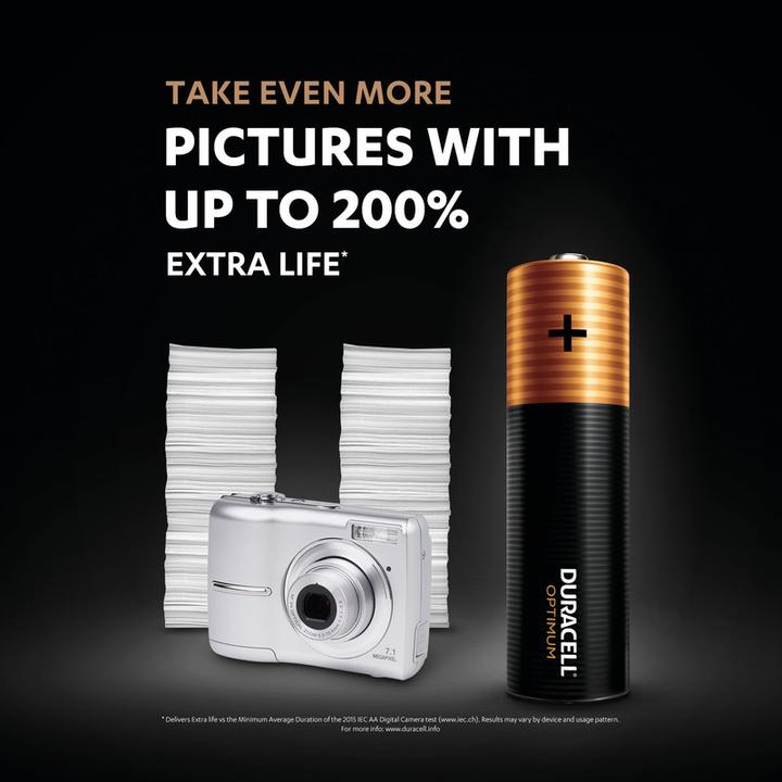 Produktbild Duracell Optimum 4er Pack AAA Batterien (4 Stk., AAA)