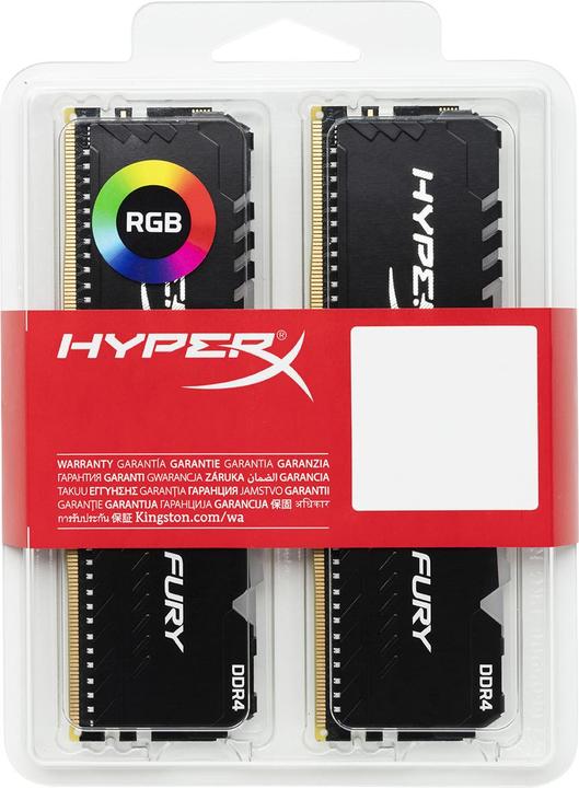 Image du produit HyperX Fury RGB (2 x 8GB, 3200 MHz, RAM DDR4, DIMM)