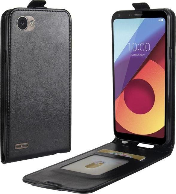 Actual product image MU Classic Leather Flip Cover with Business Card Pocket (LG Q6+, LG Q6)