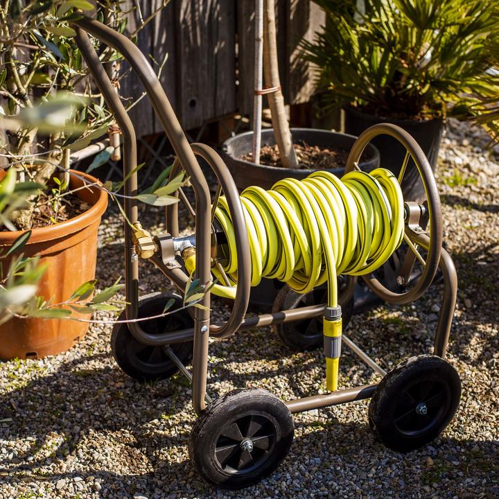 Produktbild UPP Schlauchwagen Deluxe mit Schutzhülle Gartenschlauchwagen Schlauchaufroller (60 m)